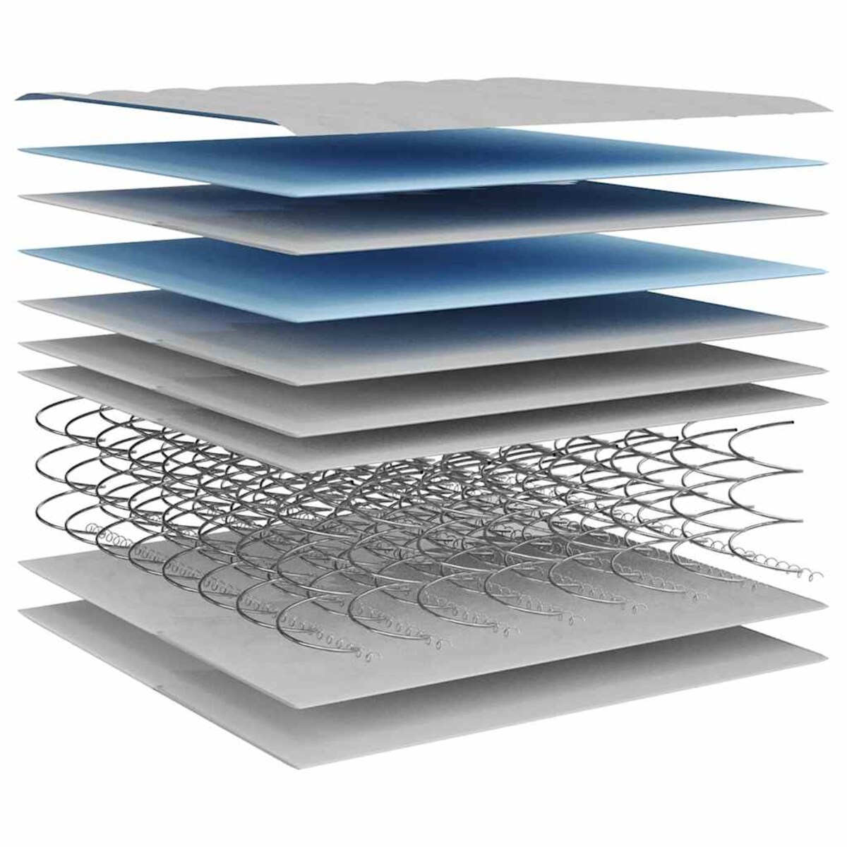 vidaXL Materac bonellowy, twardość średnia, 140x190 cm