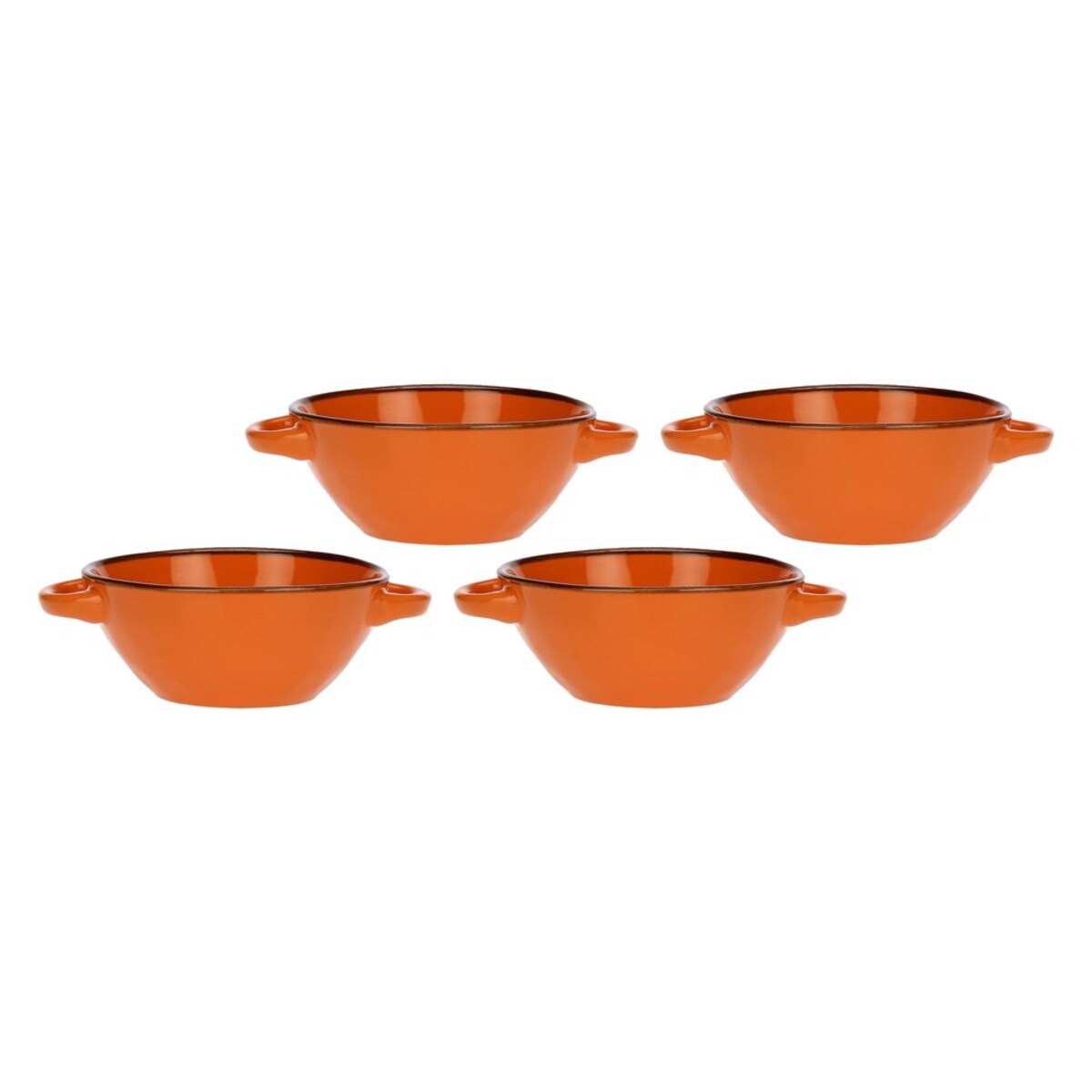 Zestaw 4 misek do zupy Concerto Arancione - Pomarańczowy, 600 ml