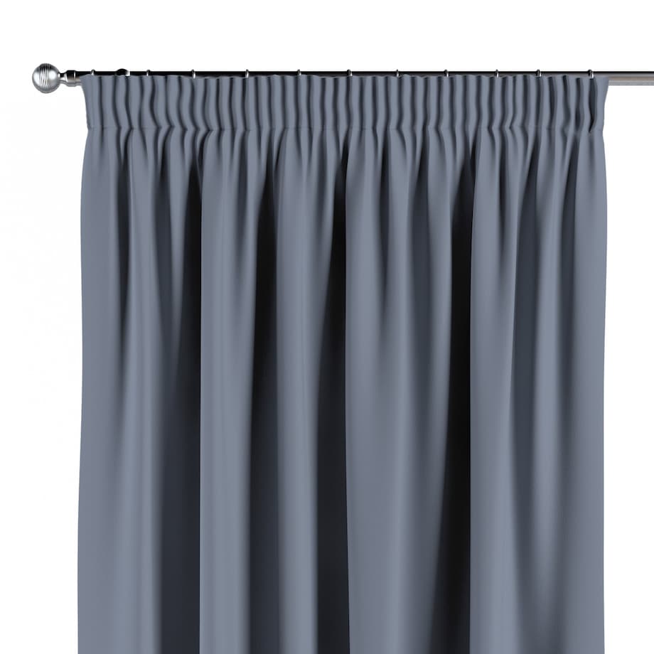 Zasłona na taśmie marszczącej 1 szt. 130x260 stalowy szary