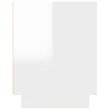 vidaXL Szafka pod TV, wysoki połysk, biała, 102x35x45 cm