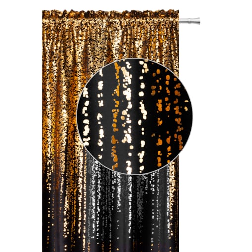 Zasłona welurowa Złoty Deszcz 140x270 cm