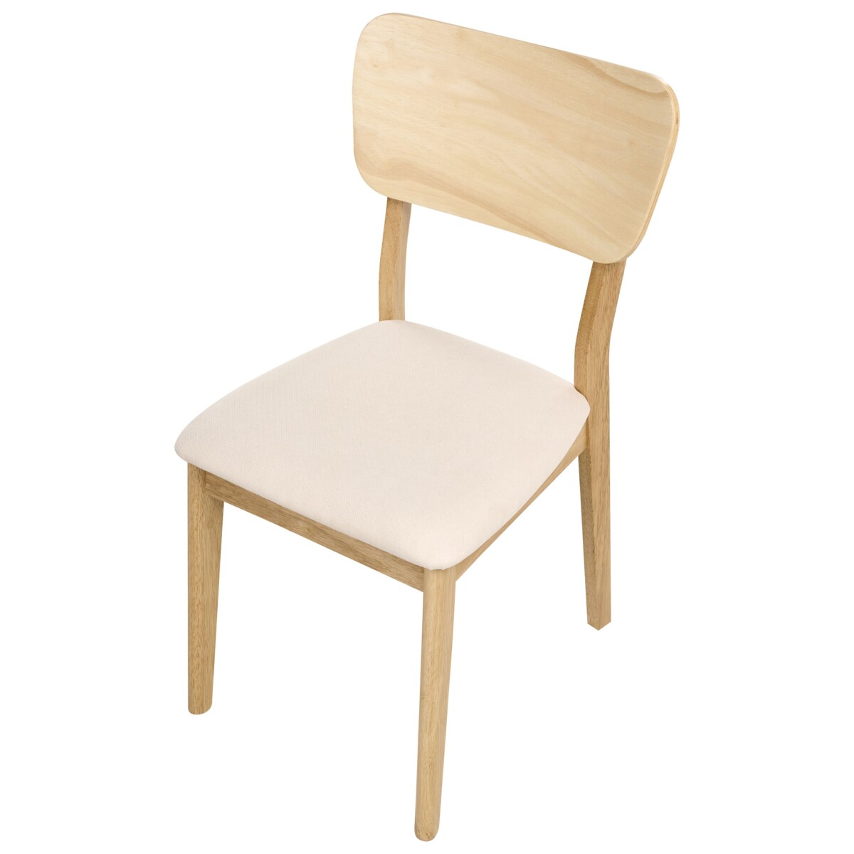 Zestaw 2 krzeseł do jadalni MINIER Drewno Jasnobeżowy