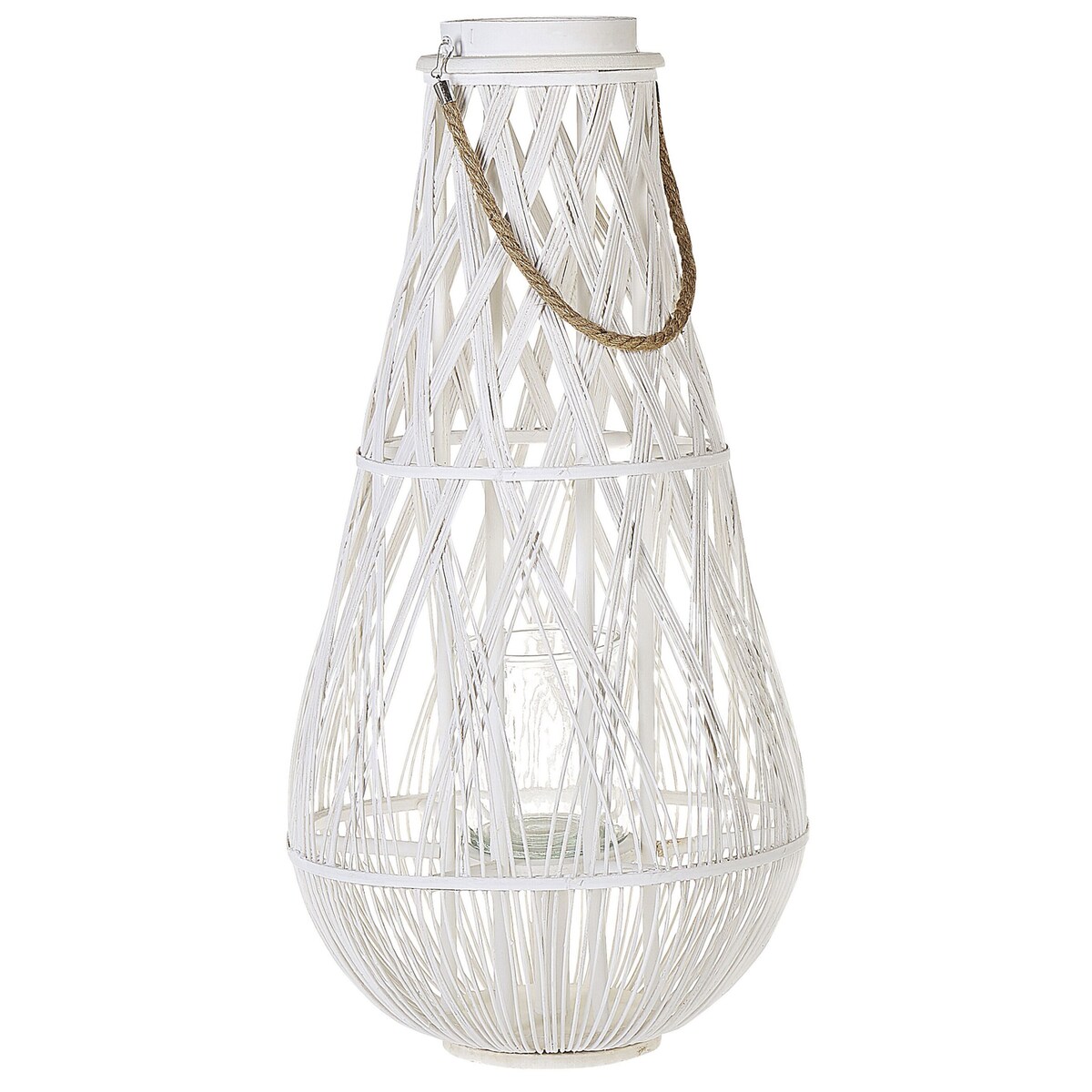 Lampion TONGA Bambus 77 cm Biały