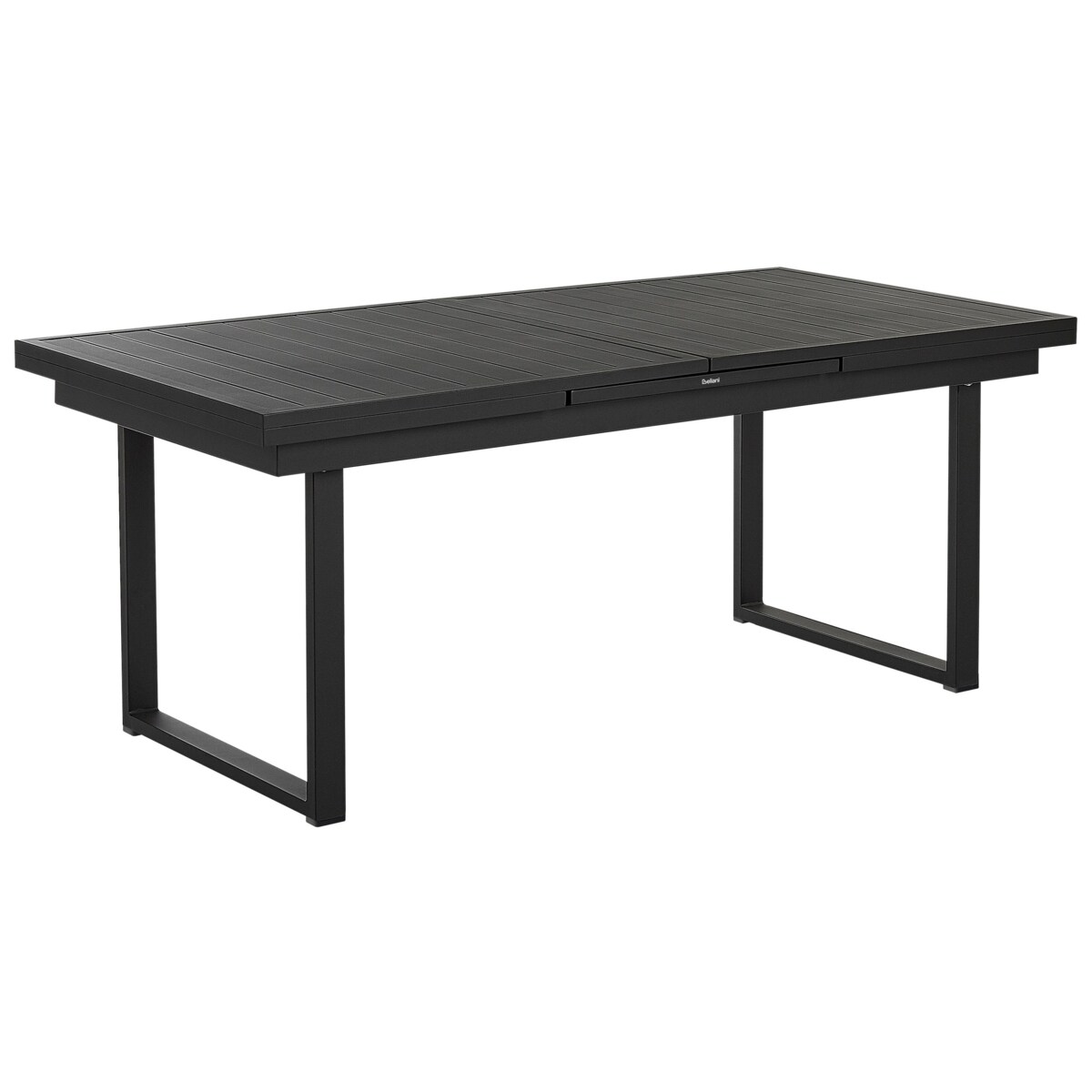 Zestaw ogrodowy dla 8 osób VALCANETTO/BUSSETO Metal Czarny