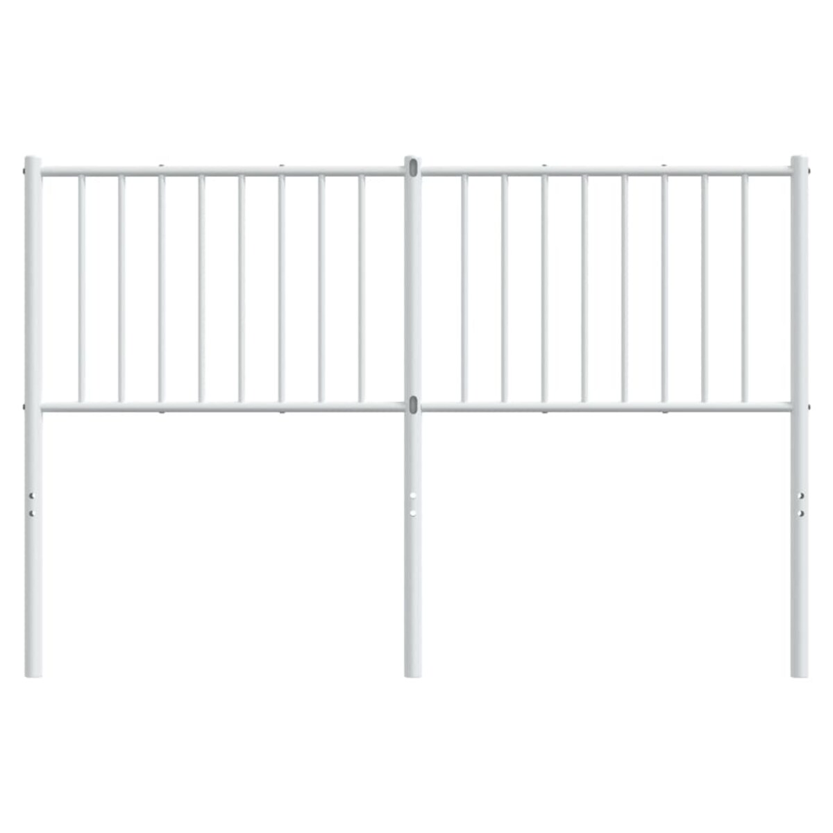 vidaXL Metalowe wezgłowie, białe, 140 cm