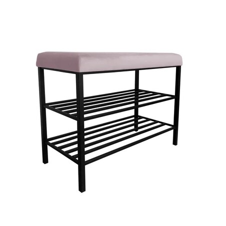 Stojak na buty z siedziskiem GAJA MG55 czarny/różowy