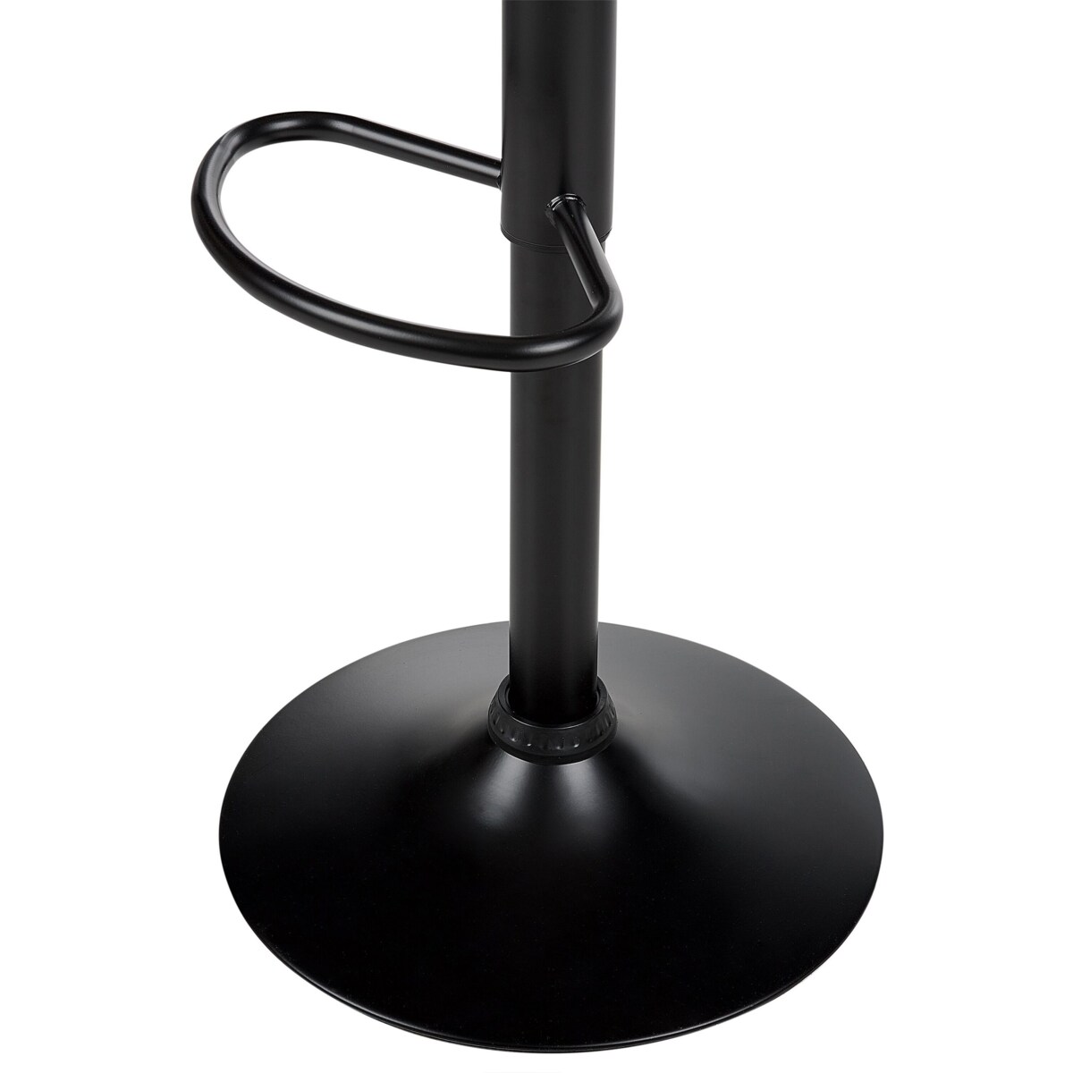 Zestaw 2 krzeseł barowych VALETTA Ekoskóra Obrotowy Złoty brąz