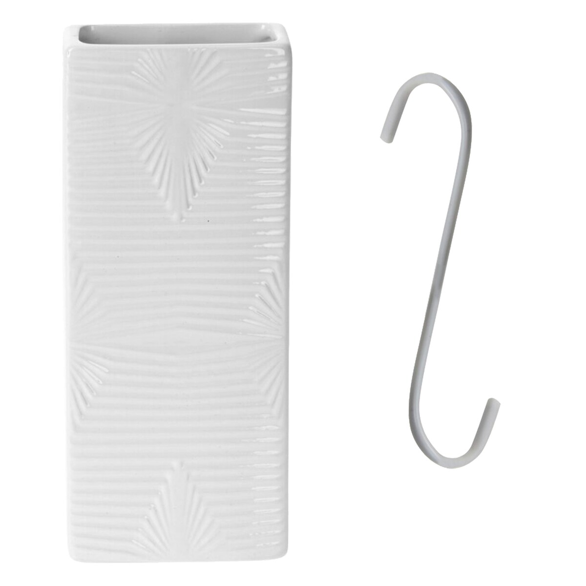 Nawilżacz Powietrza Na Kaloryfer Grzejnik Pojemnik Kwiaty Biały Paski Poziome