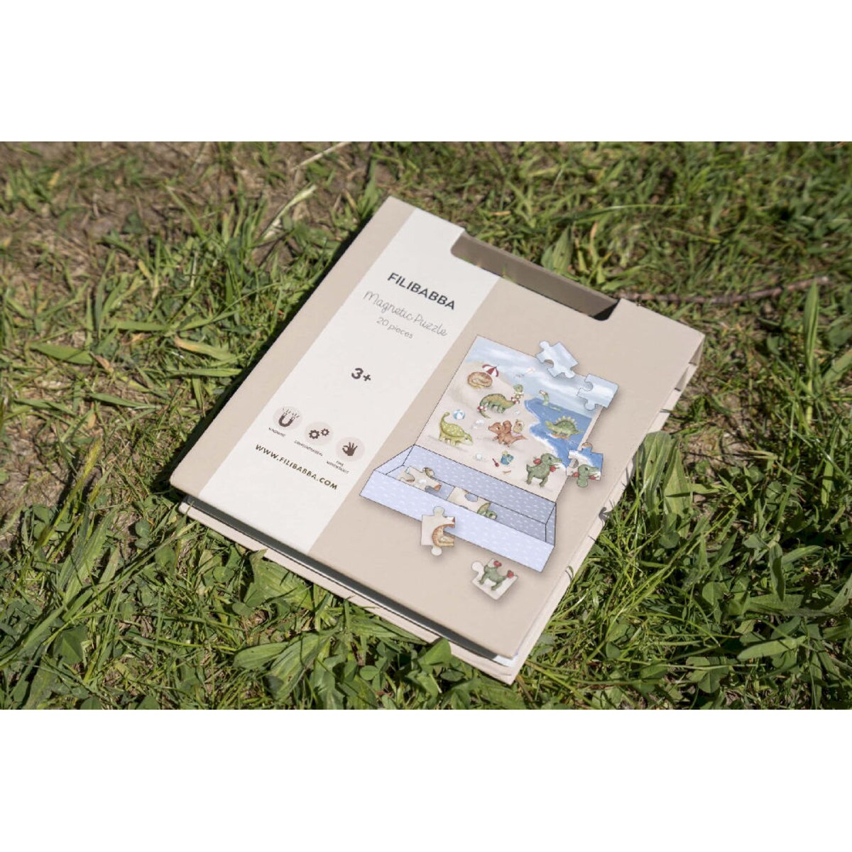 Filibabba Gra magnetyczna Dino Beach puzzle