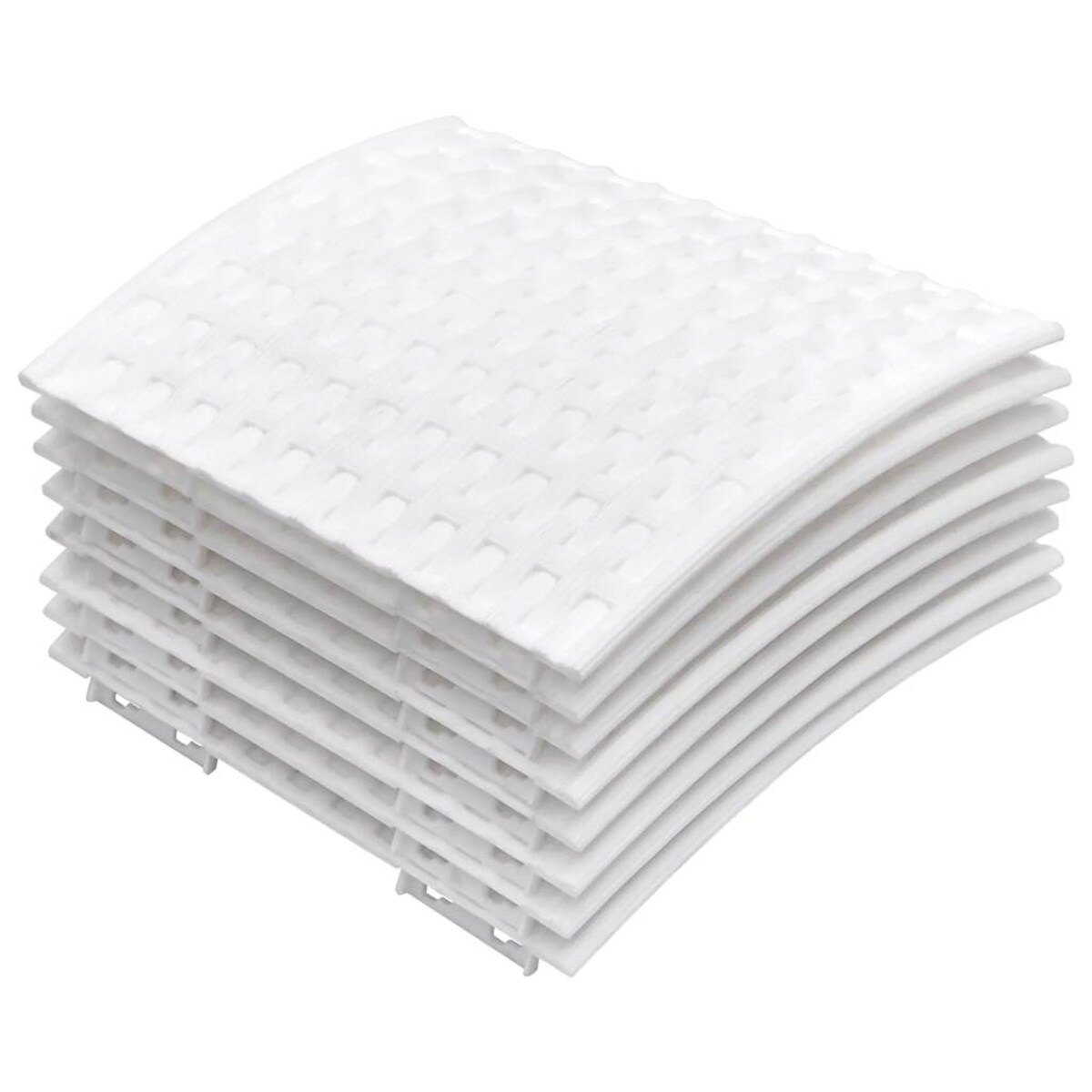 vidaXL Osłona pod choinkę, biała, Ø65x23 cm, plastikowa