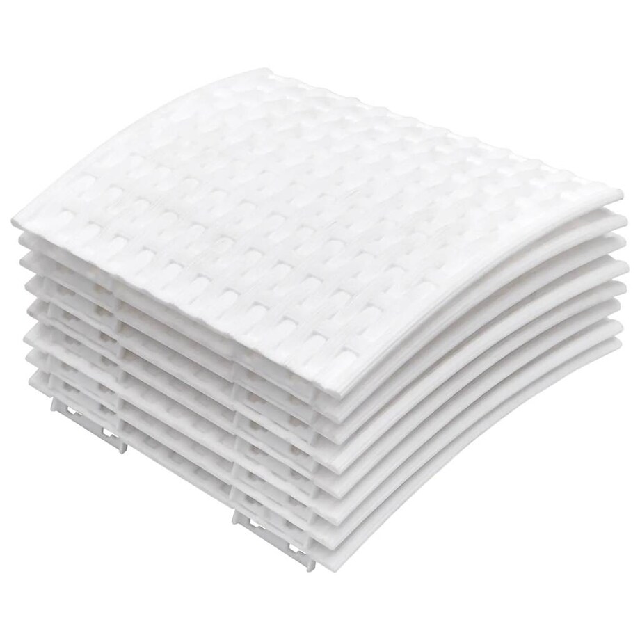 vidaXL Osłona pod choinkę, biała, Ø65x23 cm, plastikowa