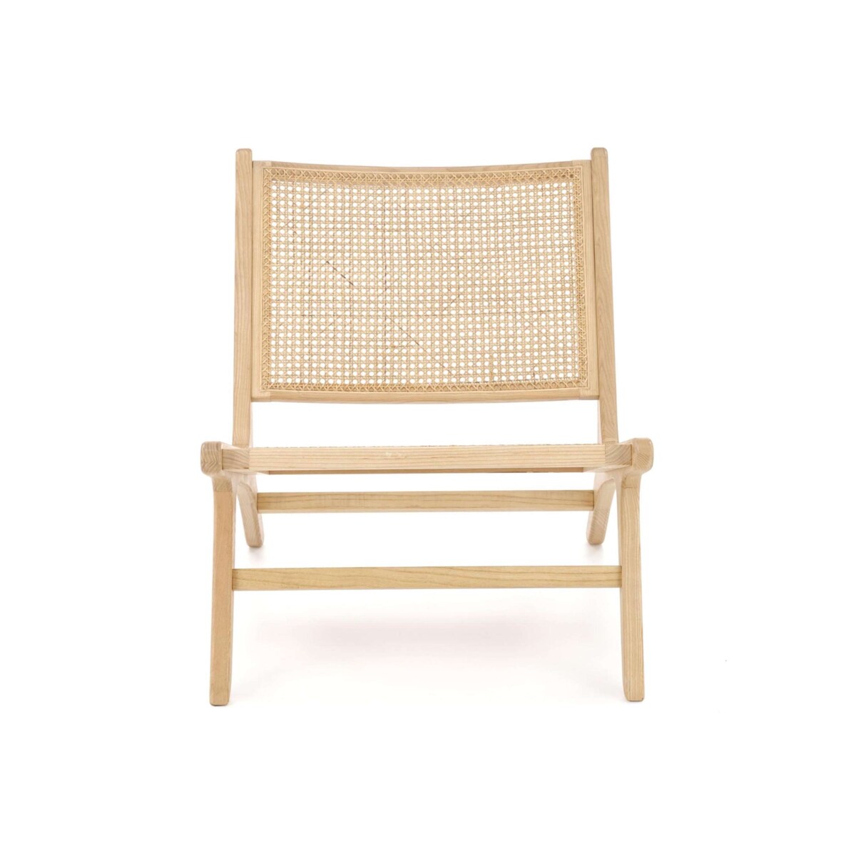 Konsimo CALLIPTE Drewniany fotel ogrodowy w stylu boho