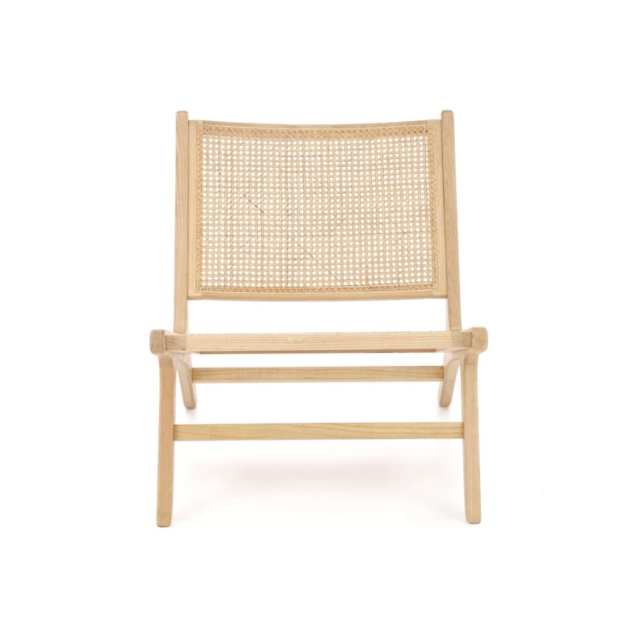 Konsimo CALLIPTE Drewniany fotel ogrodowy w stylu boho