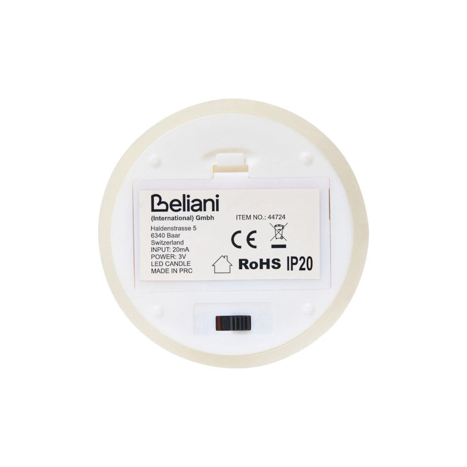 Zestaw 6 świec LED AMOREA 10/15 cm Złamana biel