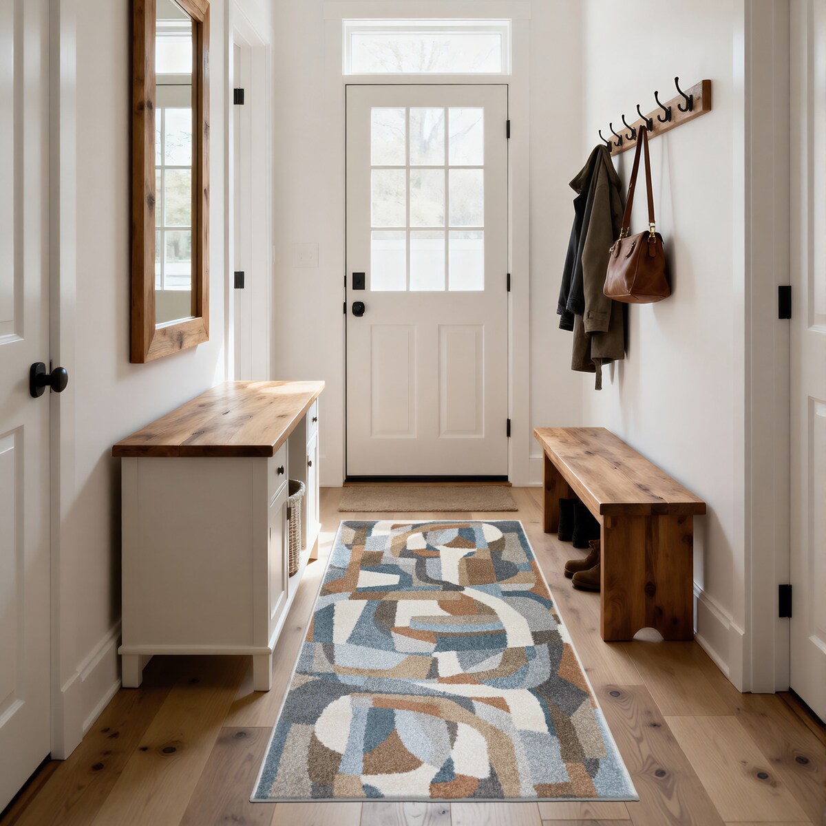 Dywan nowoczesny Lunera 80x150 cm Art Deco wielokolorowy