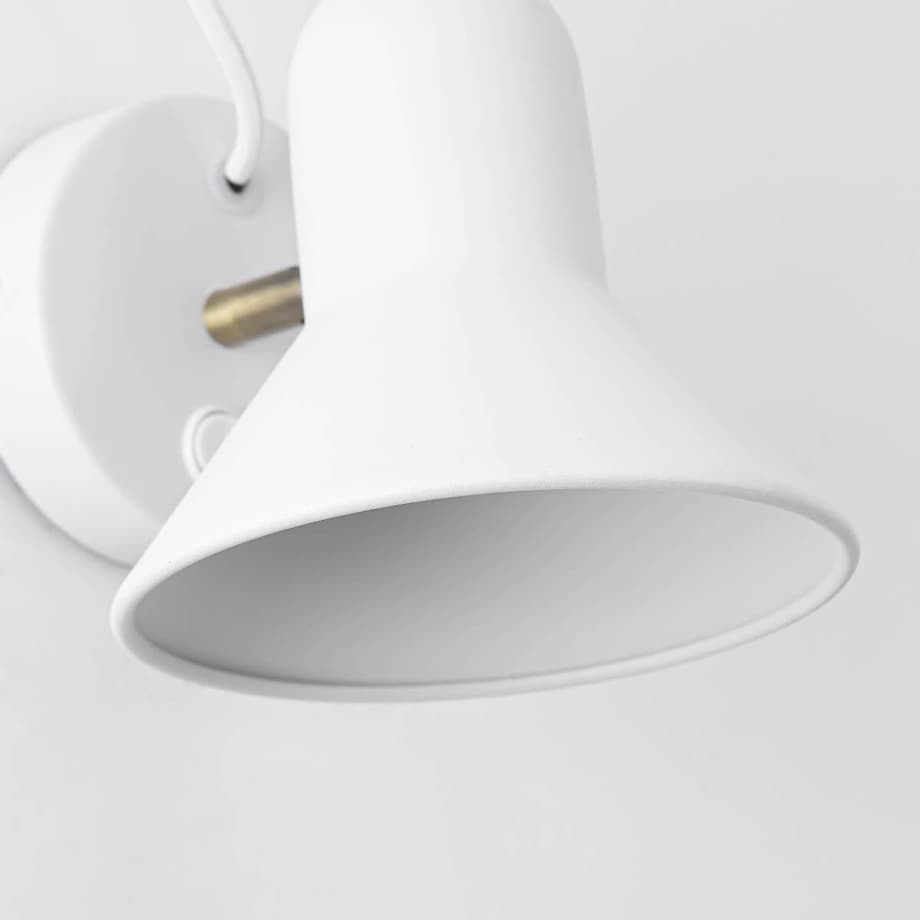 Kinkiet LAMPA ścienna ASTAMA LP-1122/1W WH Light Prestige industrialna OPRAWA metalowa regulowana biała