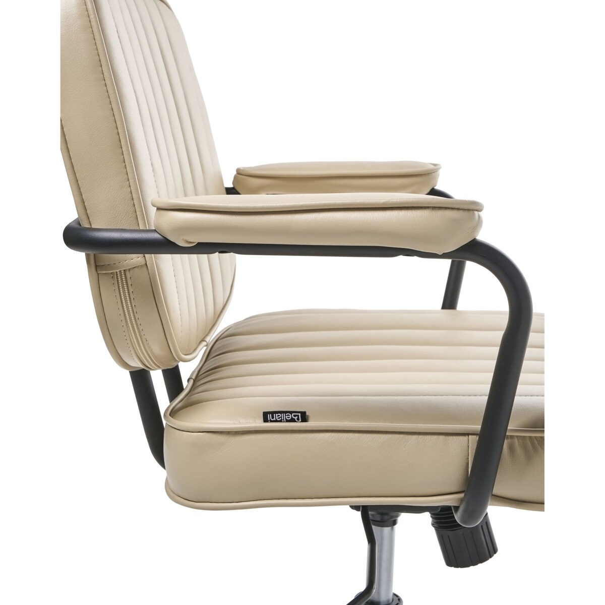 Krzesło obrotowe BERNE Ekoskóra Beżowy