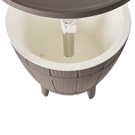 Barek ogrodowy z funkcją chłodzenia SILG 49 cm 49 cm Beżowoszary