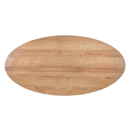 STOLIK KAWOWY Paola dąb złoty OWALNY 120x60x41 cm Z SZUFLADĄ