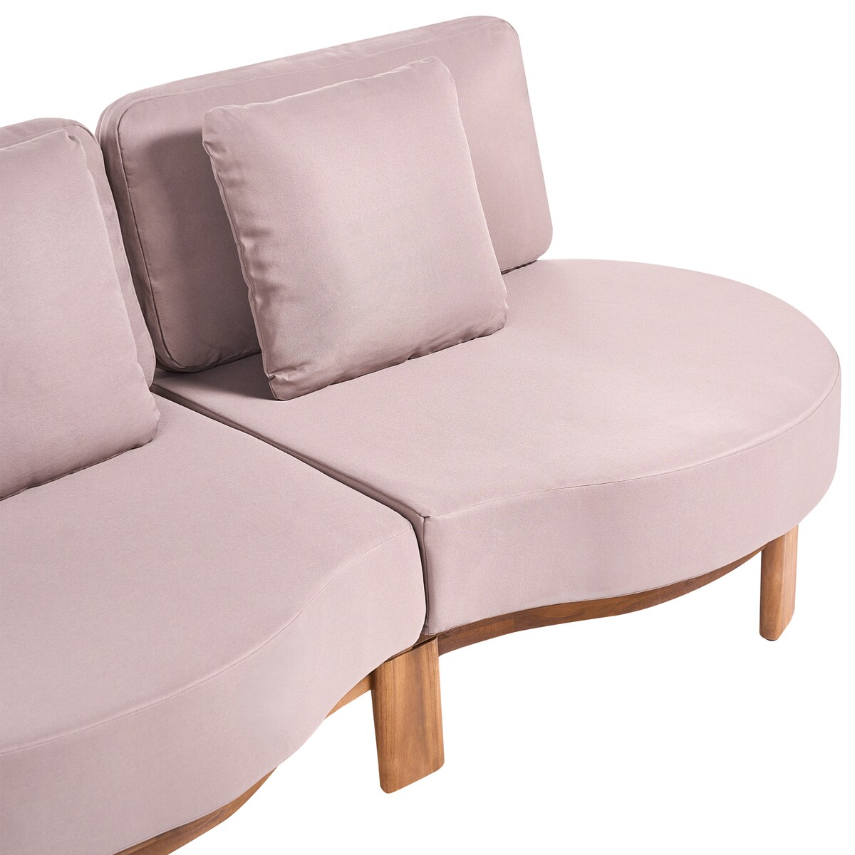 Sofa ogrodowa dla 3 osób ARZELLO Drewno akacjowe Jasnobrązowy