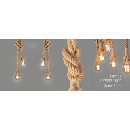 Lampa Sufitowa Wisząca Żyrandol Pająk App682-10Cp