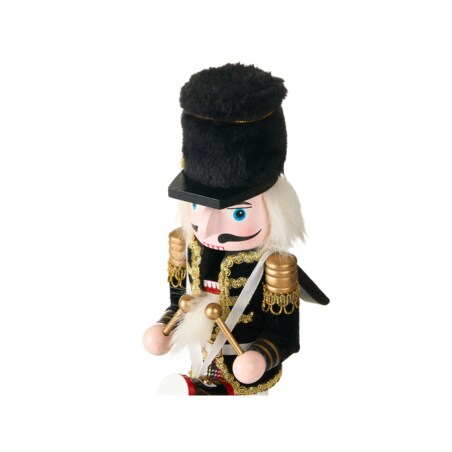 Figurka dekoracyjna LAGAN Dziadek do orzechów 30 cm Czerwony