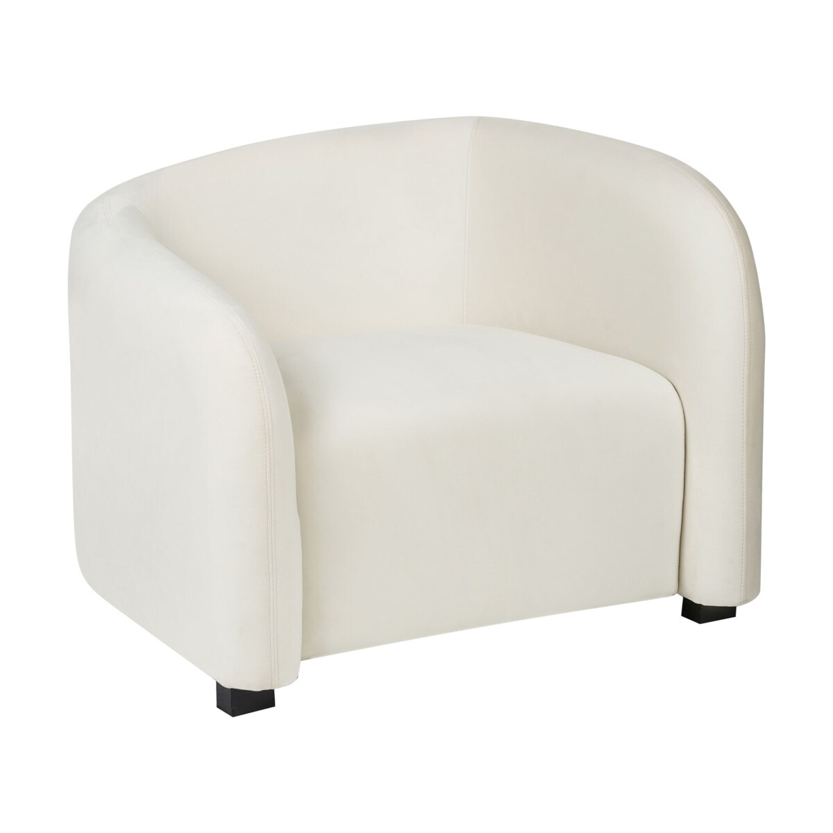 Komplet wypoczynkowy dla 5 osób VELTADA Welur Złamana biel