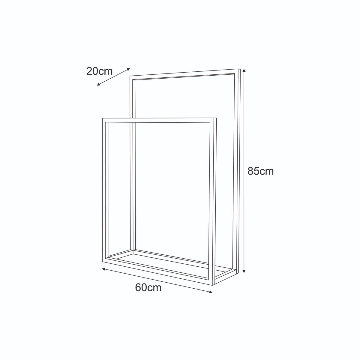 Meble dekoracyjne KS-51 WIESZAK TOWEL II z serii KAJA HOME