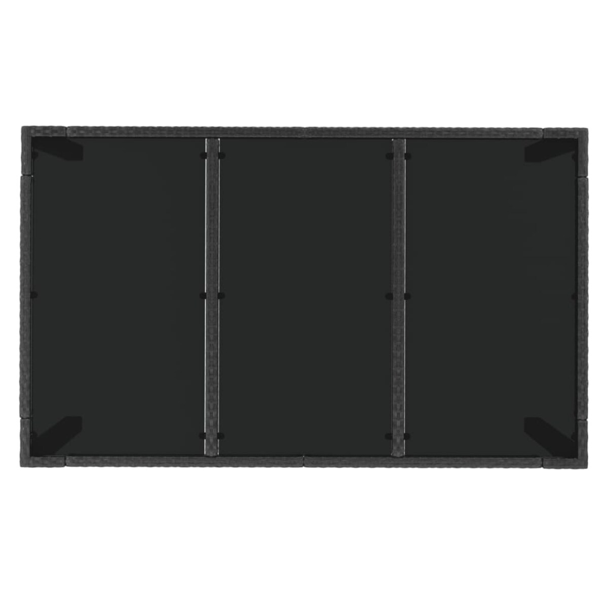 vidaXL 5-cz. zestaw mebli ogrodowych z poduszkami, czarny, polirattan