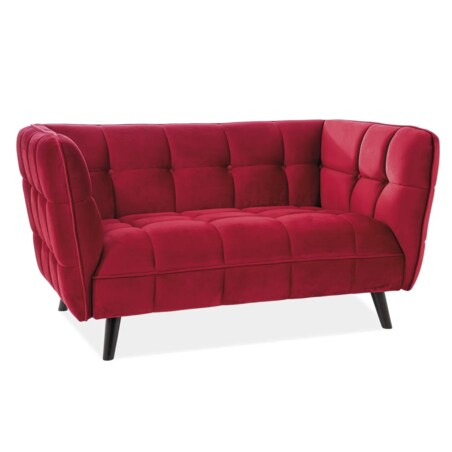 Sofa CASTELLO VELVET 2 bordowa
