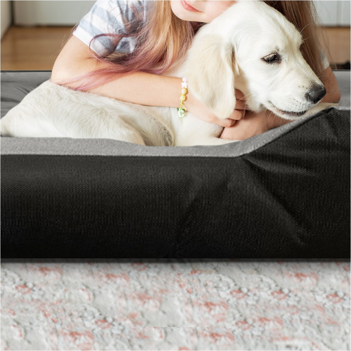 Legowisko Dla Psa Kanapa Posłanie 115X95 Cm Wodoodporne Poduszki Pikowane Szare