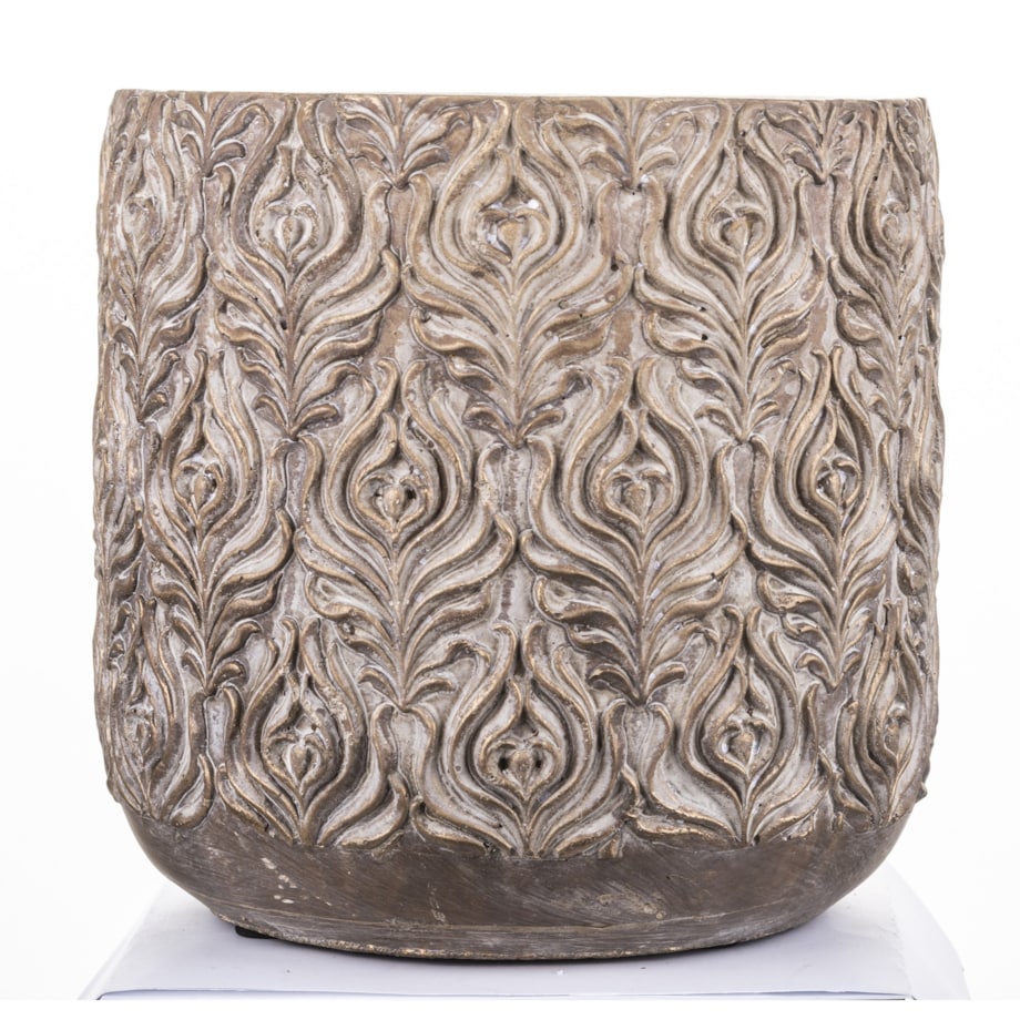 Osłonka cementowa 21x21x21 cm SIMENTA-2 złota