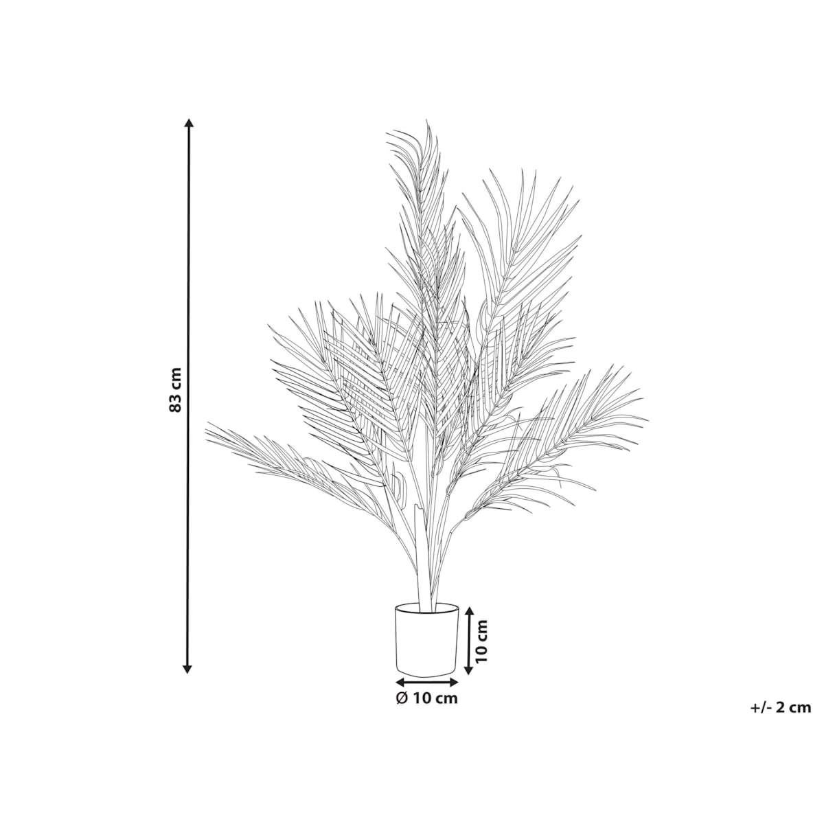 Sztuczna roślina doniczkowa 83 cm ARECA PALM