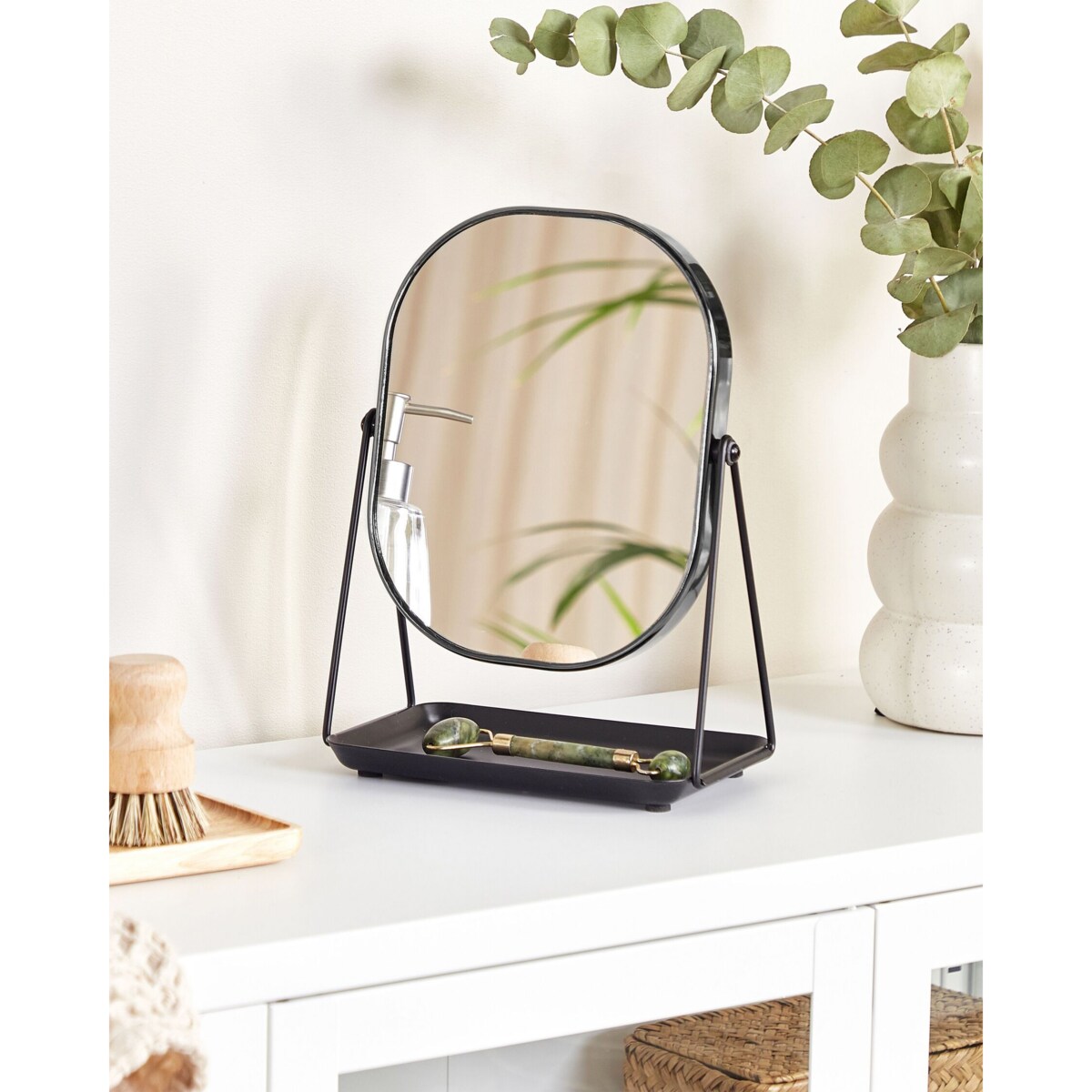 Lusterko kosmetyczne 20 x 22 cm Black CORREZE