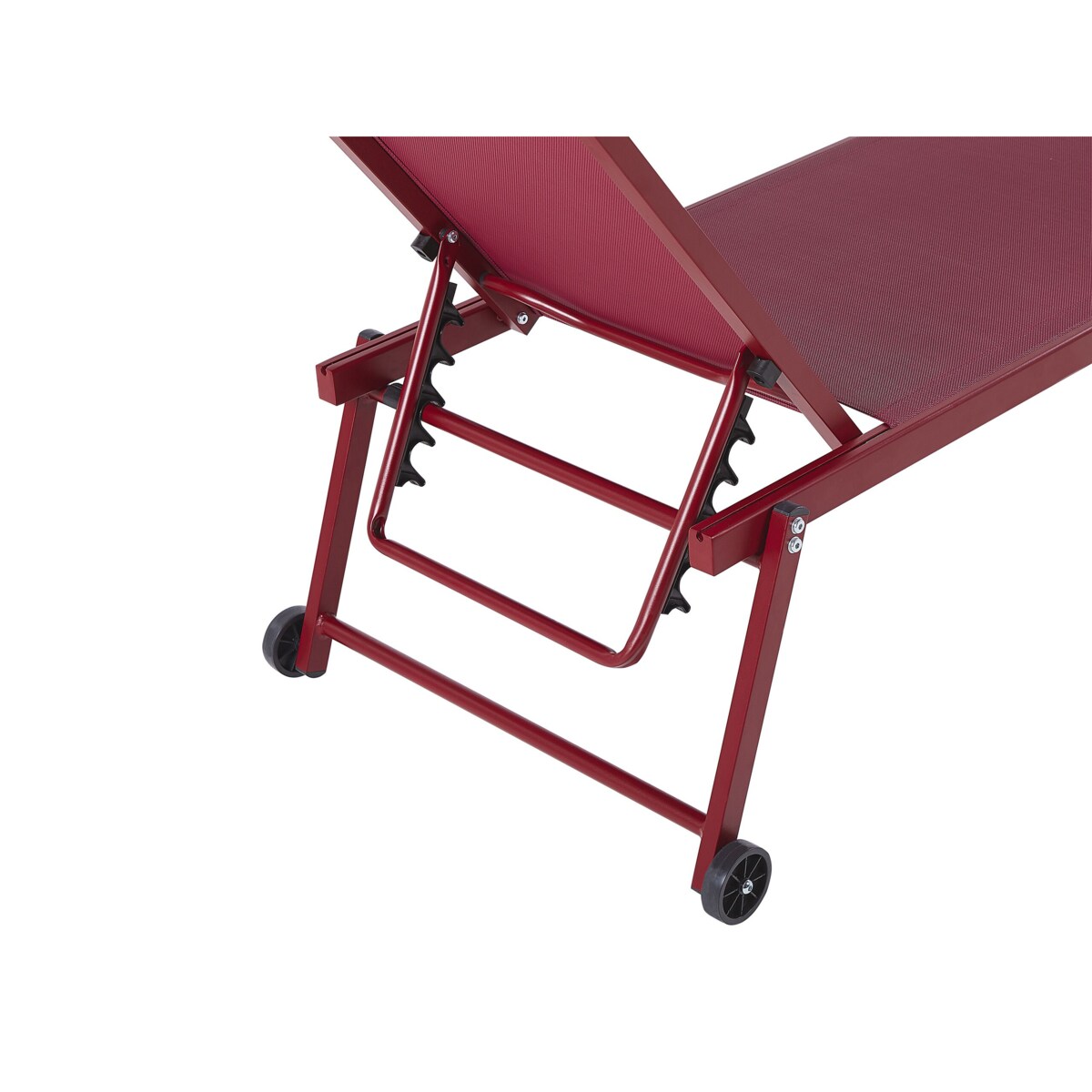 Leżak ogrodowy burgundowy PORTOFINO