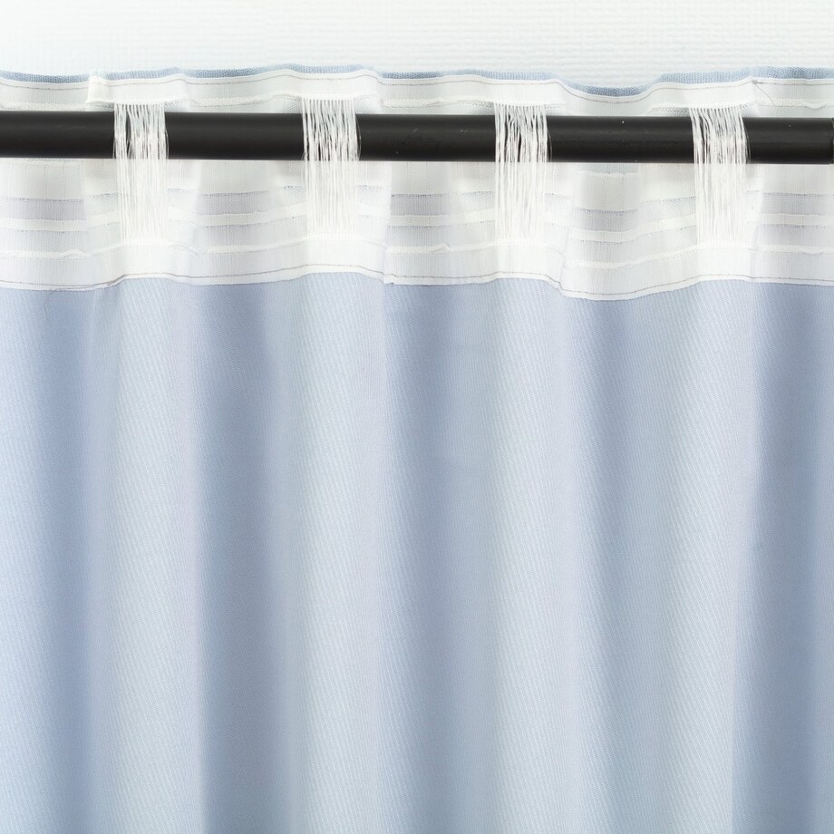 Zasłona BASIC na taśmie marszczącej 140x300 cm gołębi niebieski 1 szt. 140x300