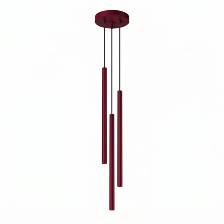 Lampa wisząca PASTELO 3P burgund