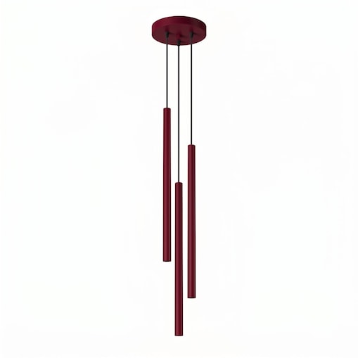 Lampa wisząca PASTELO 3P burgund