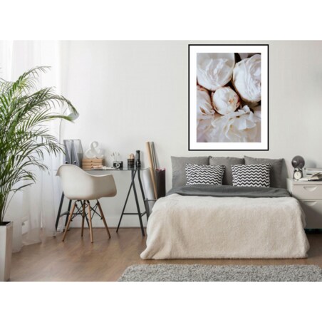 Poster Story, Plakat, Obraz - Białe Piwonie, wymiary 50 x 70 cm