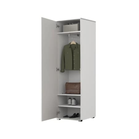 Garderoba do przedpokoju SINGAPUR 104 biała/zielona