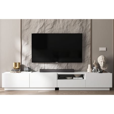 Szafka RTV Loft Stojąca / Wisząca Biały MAT Komoda RTV Szuflada 240 cm