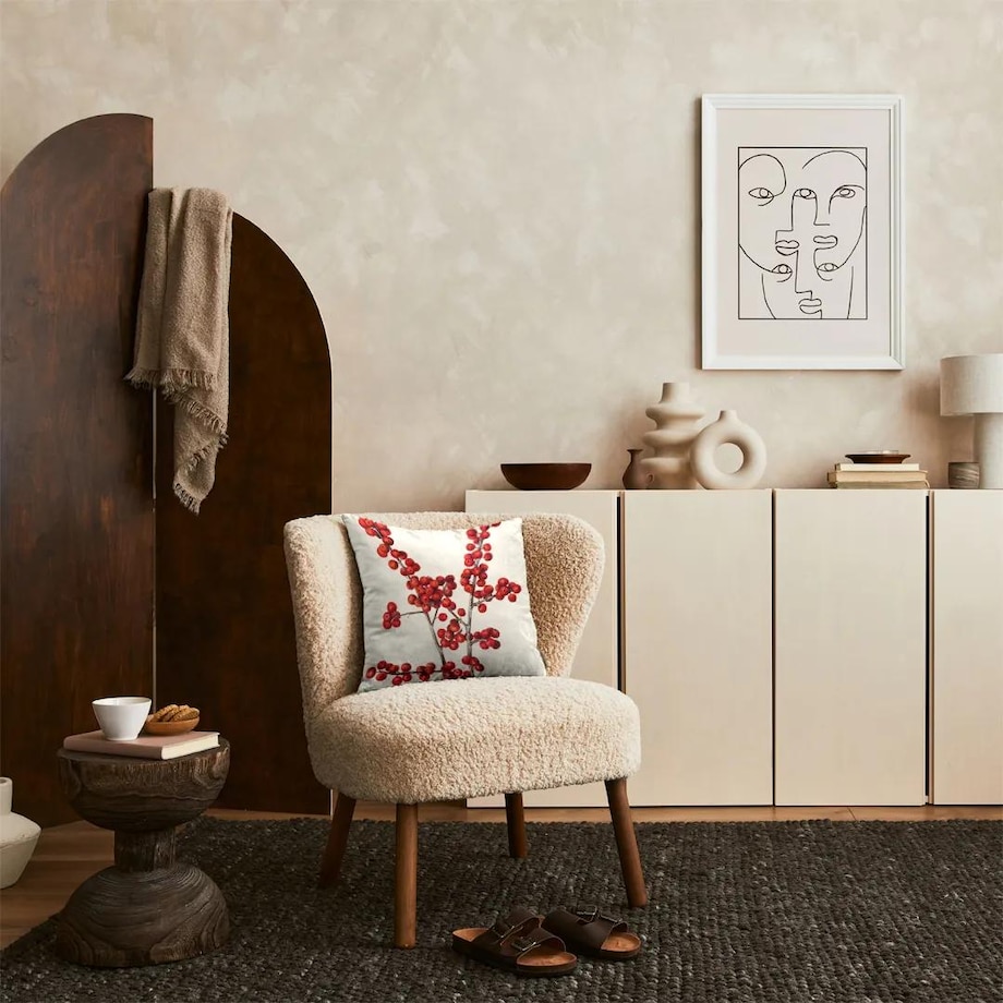 Poduszka świąteczna - Ostrokrzew