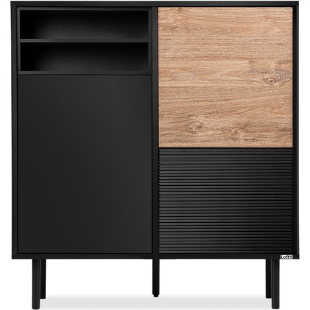 KONSIMO LOFTY Komoda w stylu loft na wysokich nóżkach