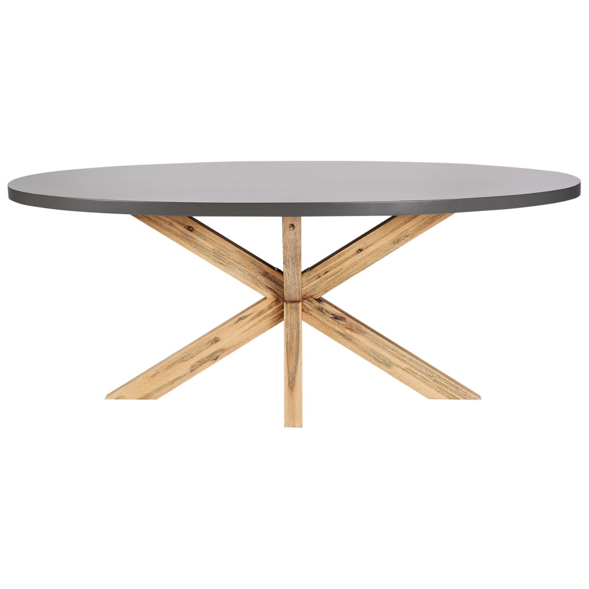 Zestaw ogrodowy dla 4 osób ORISTANO z poduszkami Beton Czarny