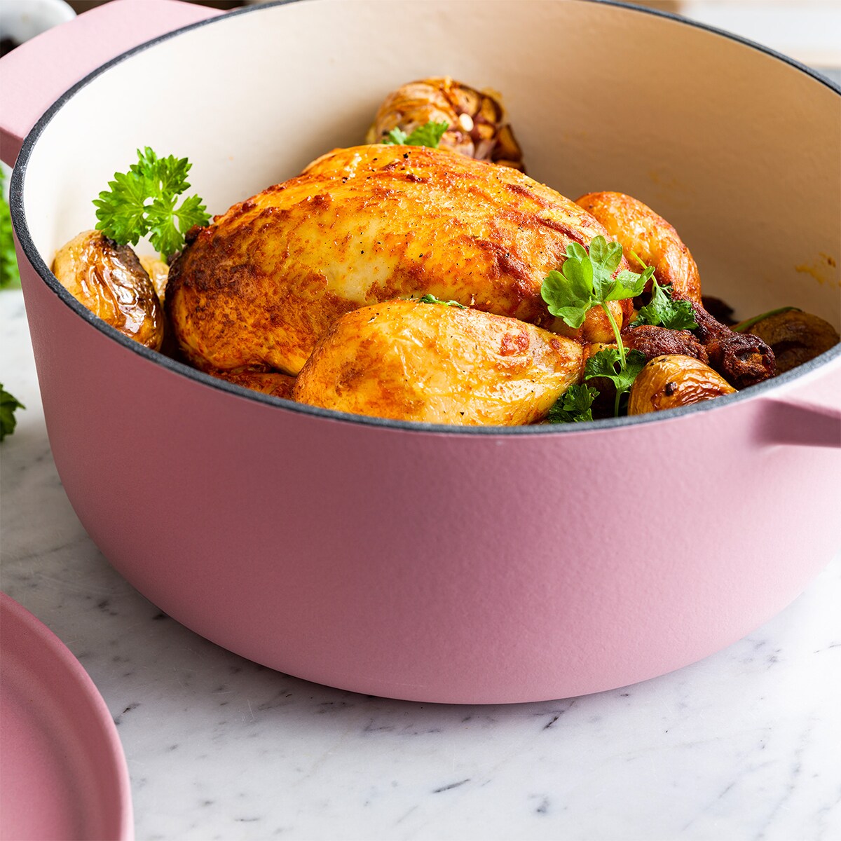 KitchenAid Garnek żeliwny 5,2 l - Dried Rose