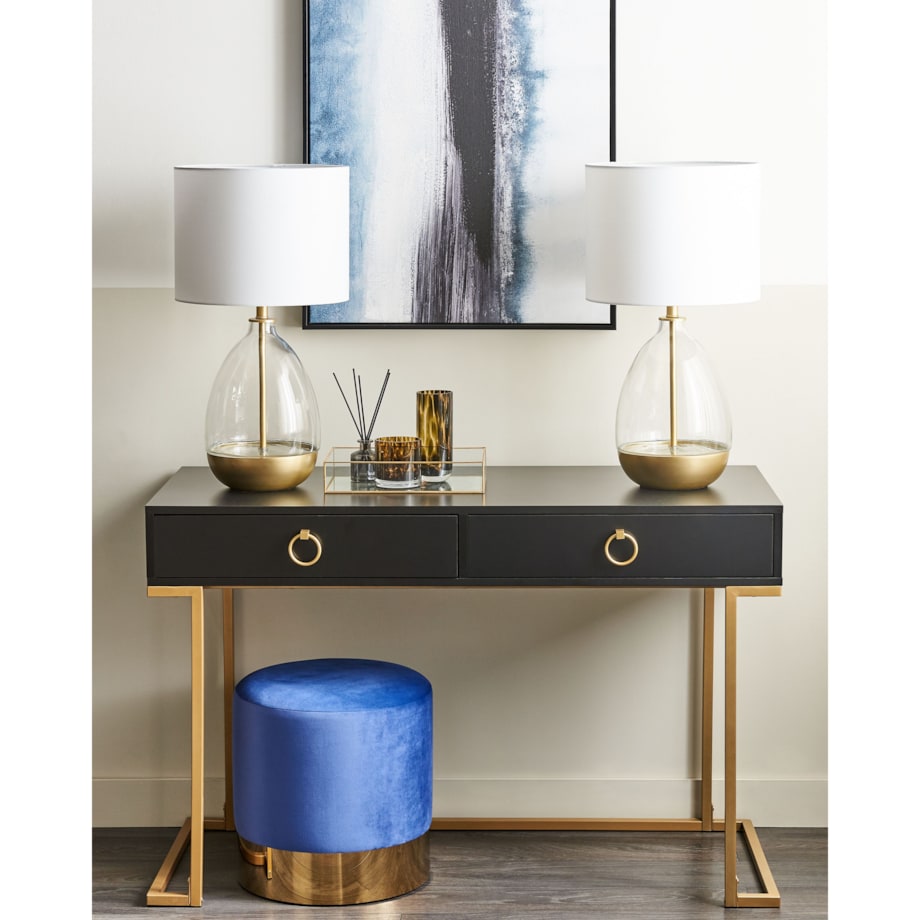 Taca dekoracyjna lustrzana złota GRENOBLE