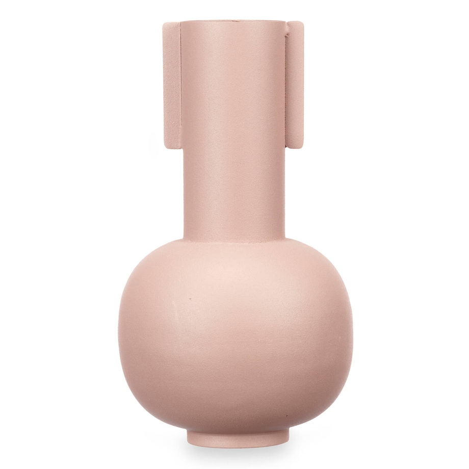 Wazon metalowy, pastelowy kolor, 14 x 28 cm