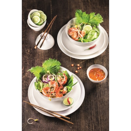 Miska Diamonds Round, biała, 12,5 cm, 400 ml