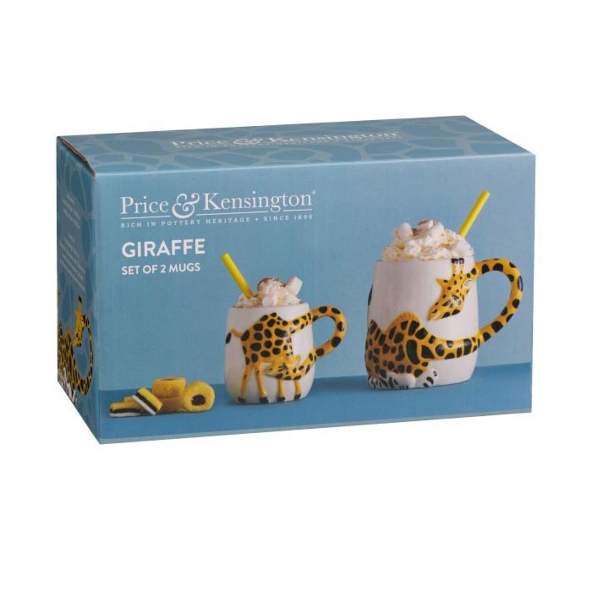 Zestaw 2 kubków S+M Żyrafy, Price & Kensington