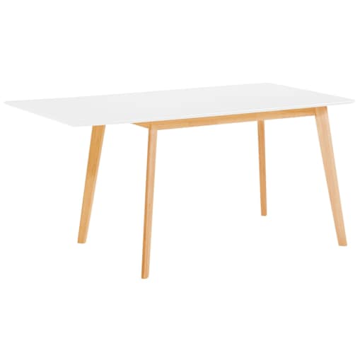 Stół do jadalni rozkładany 120/155 x 80 cm biały MEDIO